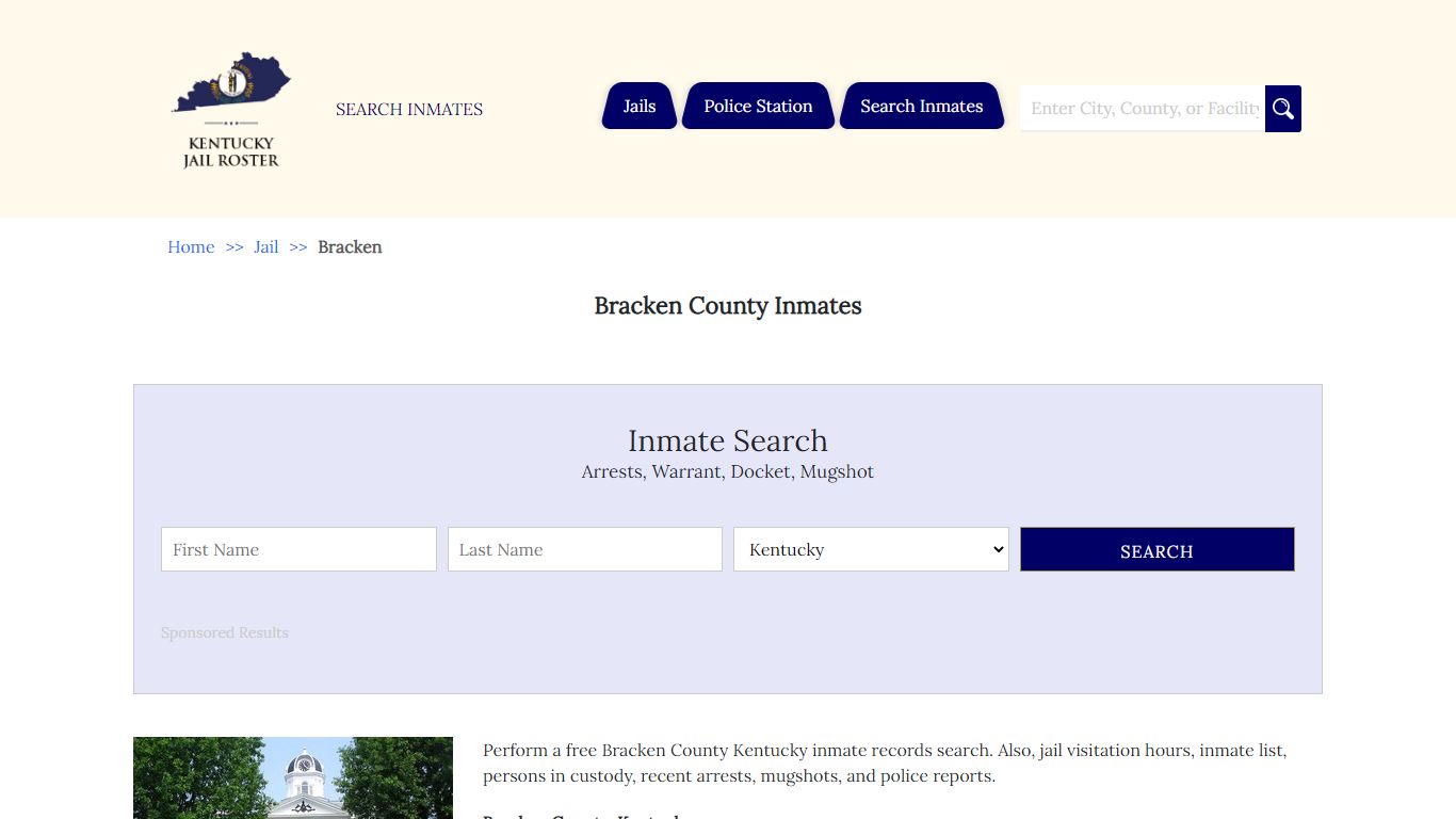 Bracken County Inmates - Jail Roster Search